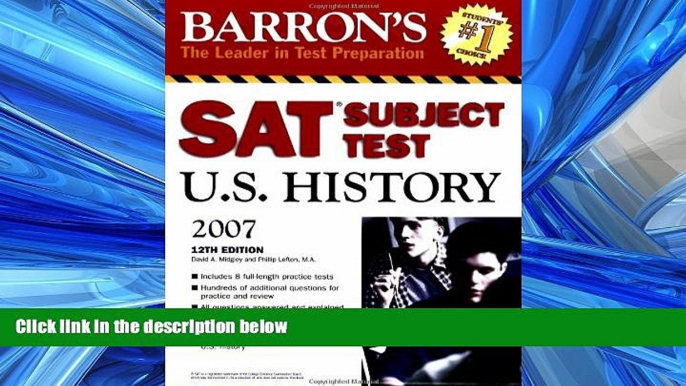 FULL ONLINE  Barron s SAT Subject Test in U.S. History (Barron s How to Prepare for the Sat II