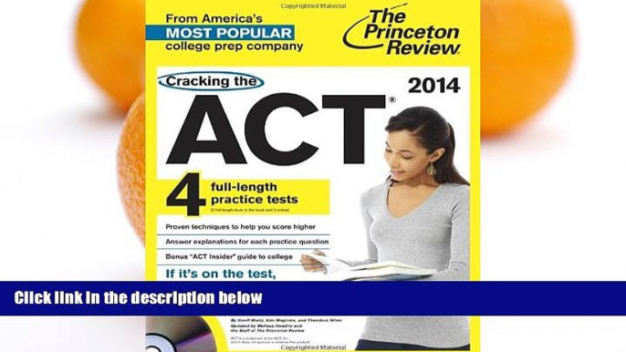 Big Deals  Cracking the ACT with 4 Practice Tests   DVD, 2014 Edition (College Test Preparation)