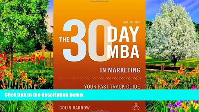 Books to Read  The 30 Day MBA in Marketing: Your Fast Track Guide to Business Success (30 Day MBA