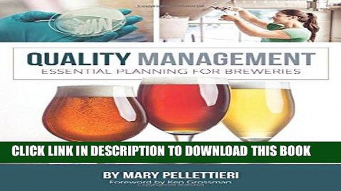 Best Seller Quality Management: Essential Planning for Breweries Free Read