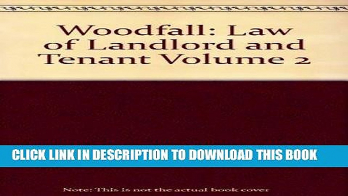 [PDF] FREE Woodfall: Landlord and Tenant [Download] Online