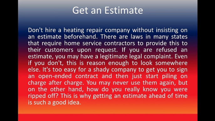 Ten Better Ways to Find a Reliable Heating Company