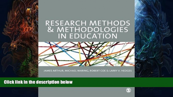 EBOOK ONLINE  Research Methods and Methodologies in Education READ ONLINE