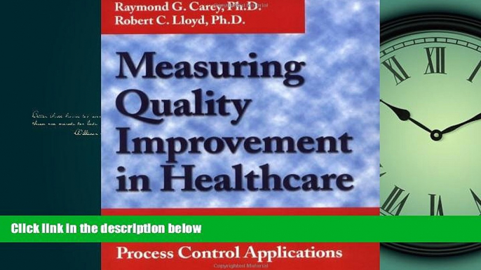 PDF Measuring Quality Improvement in Healthcare: A Guide to Statistical Process Control