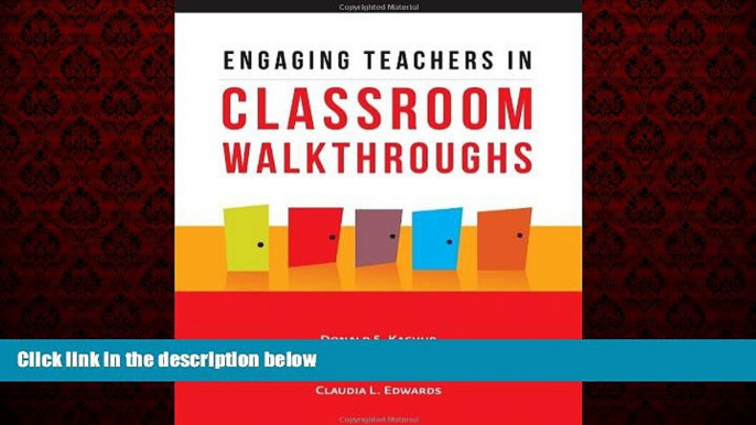 FREE PDF  Engaging Teachers in Classroom Walkthroughs READ ONLINE