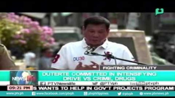 [NewsLife] President-elect Rody Duterte committed in intensifying drive vs crime, drugs [06|27|16]