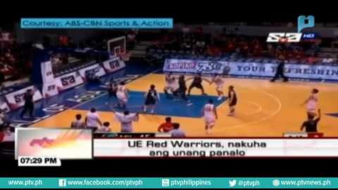 UE Red Warriors, nakuha ang unang panalo