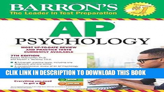 Best Seller Barron s AP Psychology, 7th Edition (Barron s AP Psychology Exam) Free Read