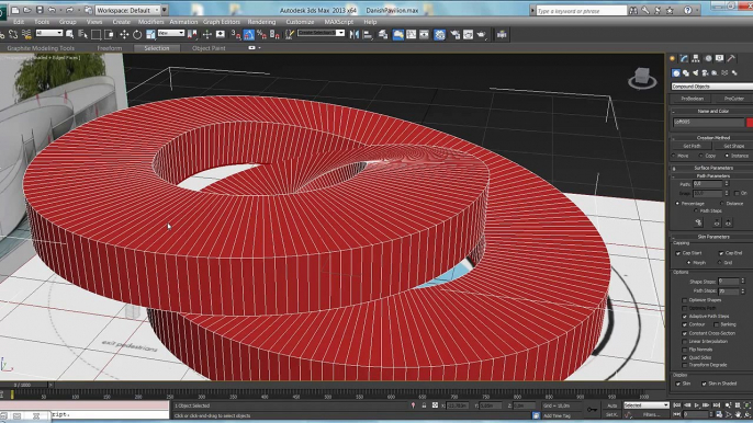 Building 3D modeling in 3dsMax