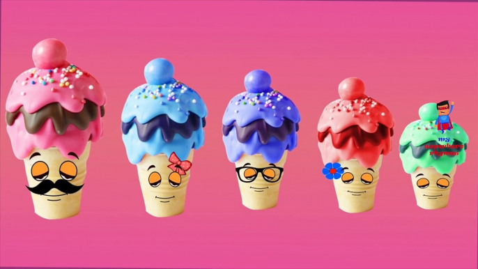 Finger Family Cake Pop Ice Cream Candy Nursery Rhymes | 3D Lollipop Daddy Finger Family Song