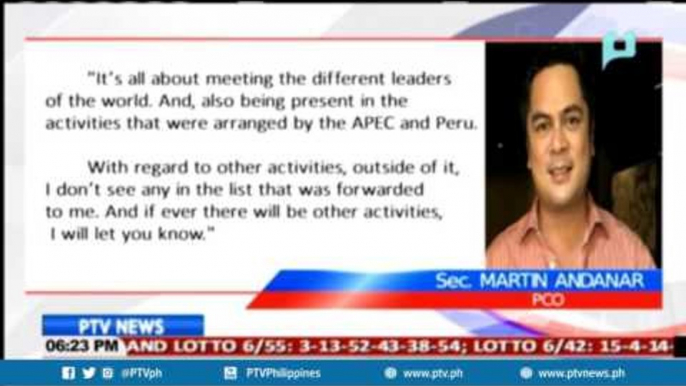 PCO Sec. Andanar, kinumpirma ang pagbisita ni Pres. Duterte sa Peru para sa APEC Summit