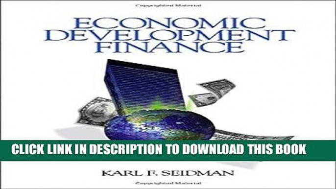 Ebook Economic Development Finance Free Read