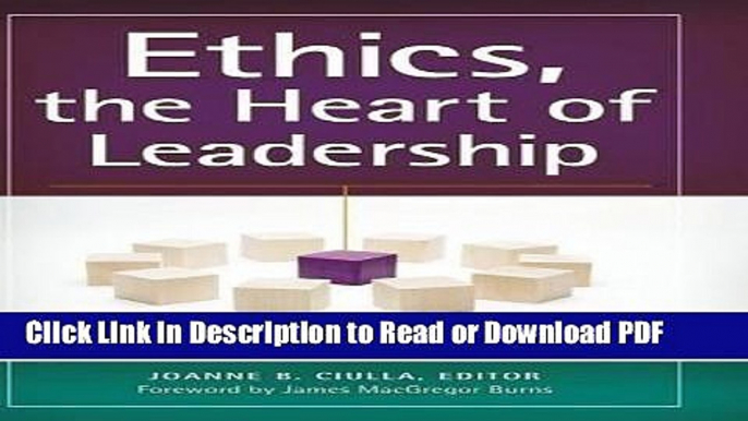 Read Ethics, the Heart of Leadership, 3rd Edition Free Books