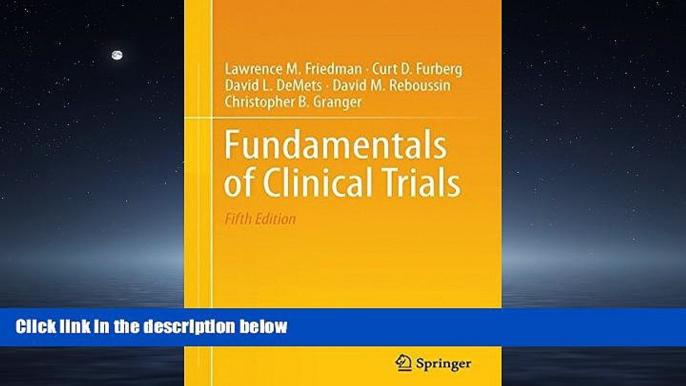 Read Fundamentals of Clinical Trials FullOnline Ebook