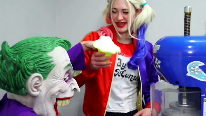 Elsa Eats Bug! Spiderman vs Joker Fun Superhero Movie In Real Life!! w/ harley quinn pink spidergirl