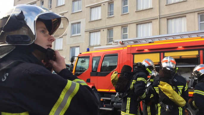 Exercice "feu réel" des pompiers du Calvados