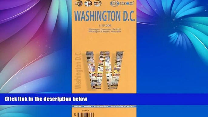 Buy NOW  Laminated Washington D.C. Map by Borch (English Edition)  Premium Ebooks Online Ebooks