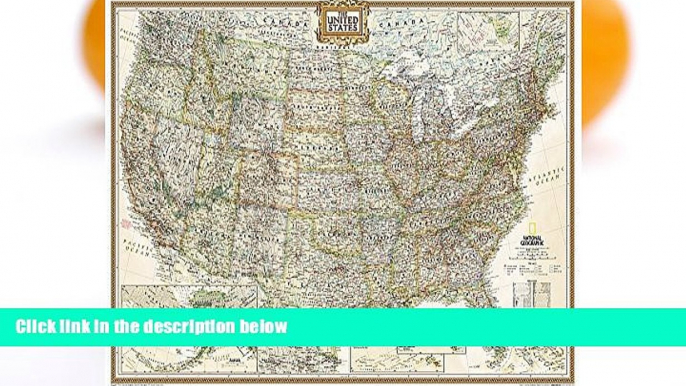 Deals in Books  United States Executive Poster Size Wall Map (tubed) (National Geographic