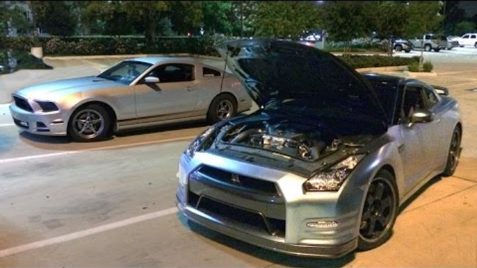 V6 Mustang SMOKES a 720hp GT-R!!!