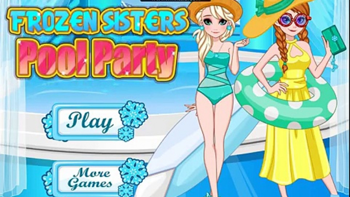 Disney Frozen Games - Frozen Sisters Pool Party – Best Disney Princess Games For Girls And Kids