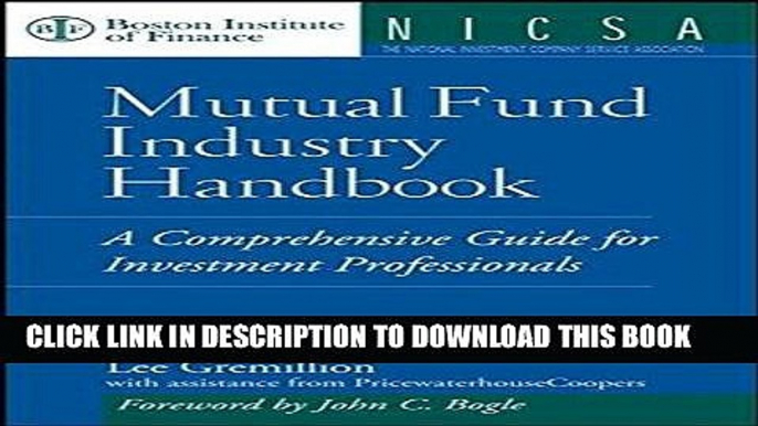 Best Seller Mutual Fund Industry Handbook : A Comprehensive Guide for Investment Professionals