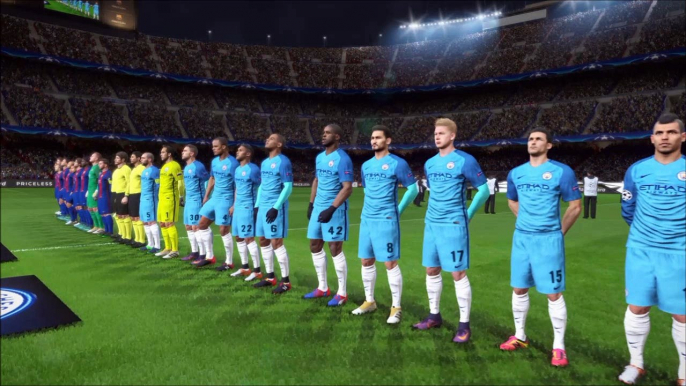 PES2017 UEFA Champions League 2016 F.C.Barcelona×Manchester City～Grope League 5th Match～