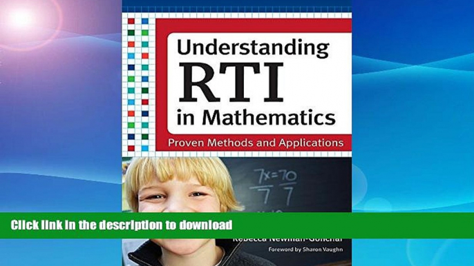 FAVORITE BOOK  Understanding RTI in Mathematics: Proven Methods and Applications FULL ONLINE