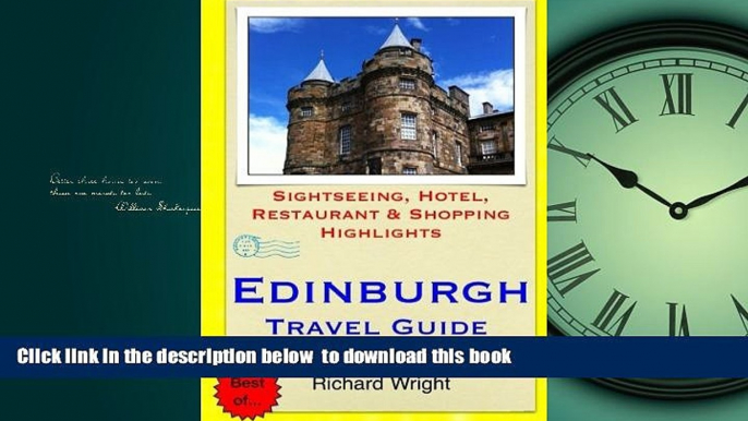 liberty book  Edinburgh Travel Guide: Sightseeing, Hotel, Restaurant   Shopping Highlights READ