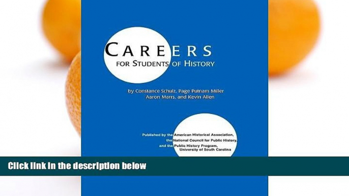 Big Sales  Careers for Students of History (Students and Professional Concerns)  Premium Ebooks