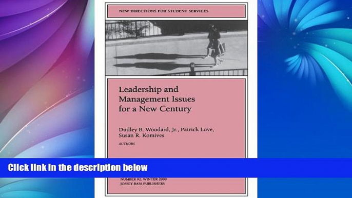 Big Sales  Leadership and Management Issues for a New Century: New Directions for Student