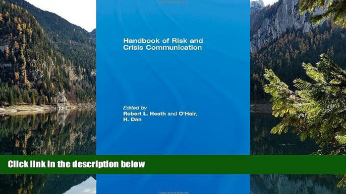 Big Sales  Handbook of Risk and Crisis Communication (Routledge Communication)  Premium Ebooks