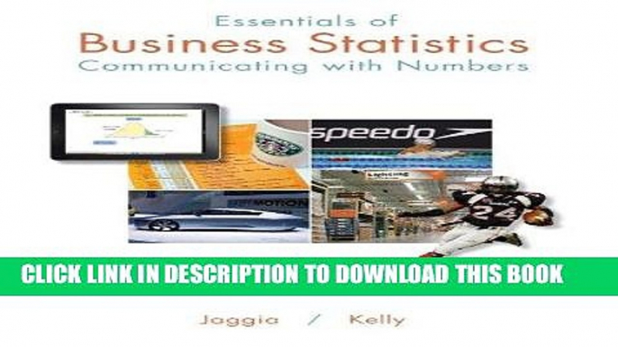 [READ PDF] Kindle Essentials of Business Statistics: Communicating With Numbers Free Book