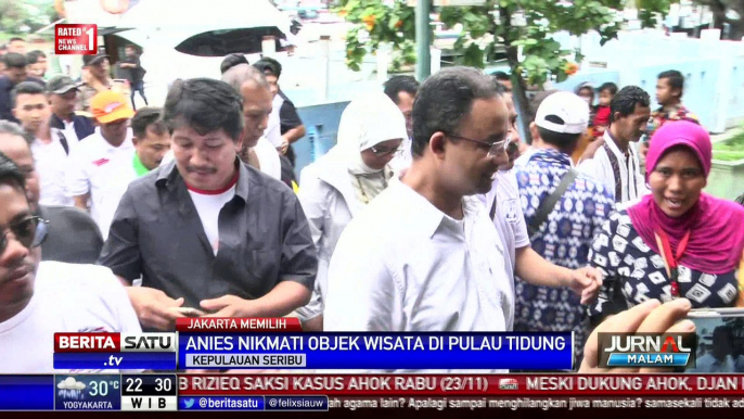 Anies Baswedan Nikmati Objek Wisata Pulau Tidung