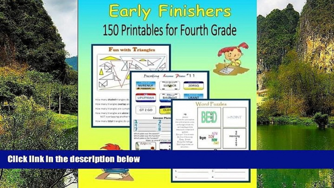 Deals in Books  Early Finishers:  150 Printables for Fourth Grade  Premium Ebooks Online Ebooks