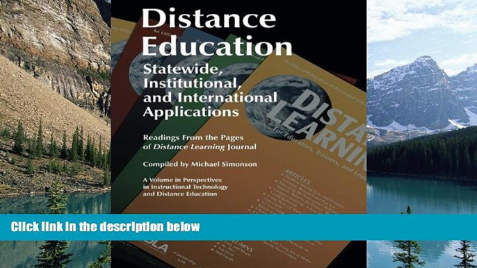 Buy NOW  Distance Education: Statewide, Institutional, and International Applications