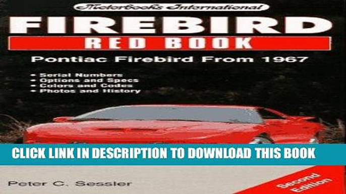 Best Seller Firebird Redbook (Motorbooks International Red Book Series) Free Read