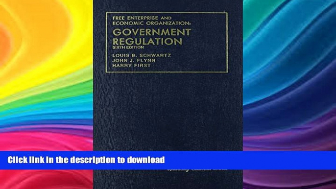 READ BOOK  Free Enterprise and Economic Organization: Government Regulation (University Casebook