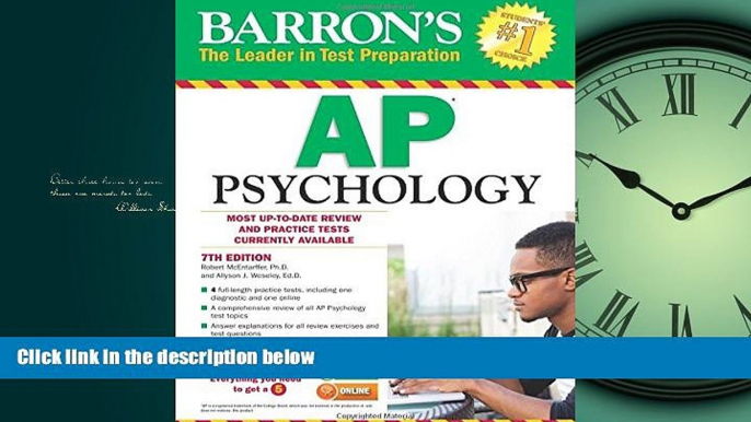 Read Barron s AP Psychology, 7th Edition (Barron s AP Psychology Exam) Library Online