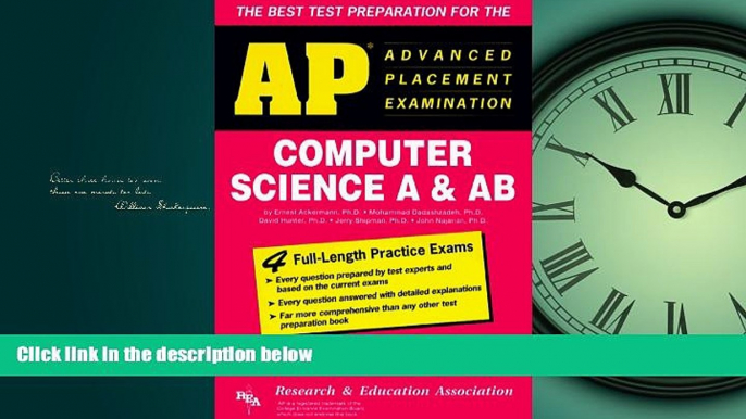 Read Advanced Placement Computer Science Exam (AP Program) Full Online Ebook