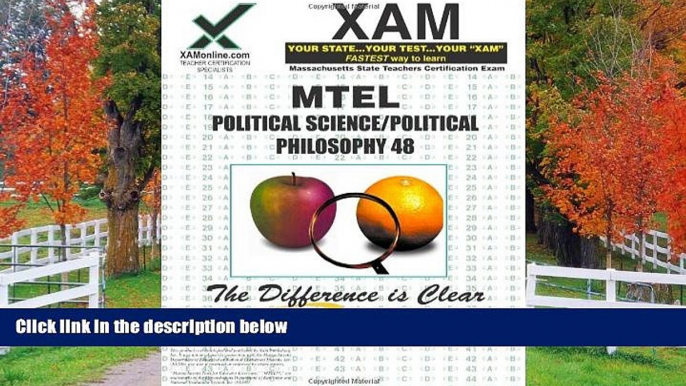 Enjoyed Read MTEL Political Science/Political Philosophy 48 Teacher Certification Test Prep Study