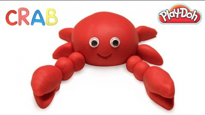 Play Doh Crab | Learn Animals | Clay Toys | Clay Animation