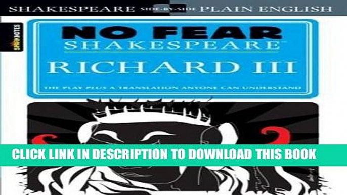 Ebook Richard III (No Fear Shakespeare) Free Read