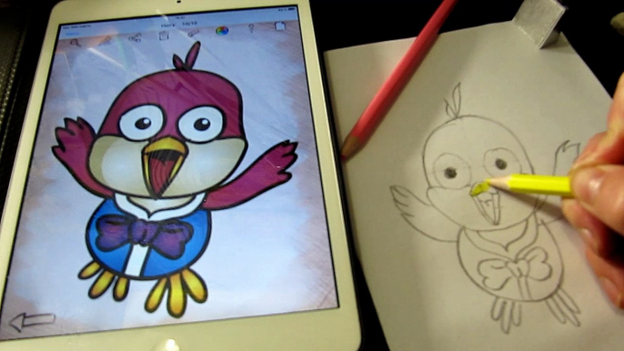 How to draw Pororo Harry for kids Как нарисовать мультфильм Пороро Harry для детей