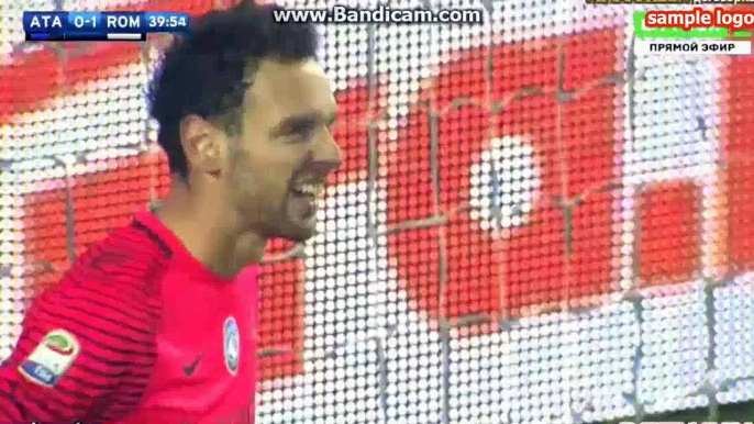 Diego Perotti Penalty Goal HD - Atalanta 0-1 AS Roma
