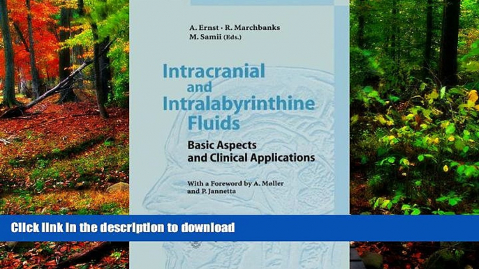 Buy book  Intracranial and Intralabyrinthine Fluids: Basic Aspects and Clinical Applications