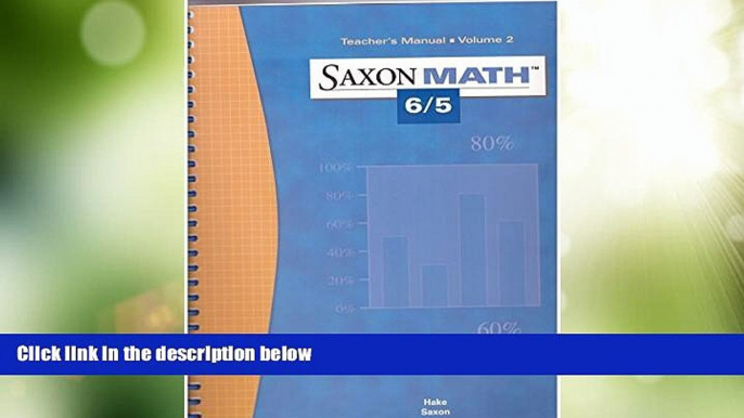 Big Sales  Saxon Math 6/5 (Teacher s Manual, Volume 2)  Premium Ebooks Online Ebooks