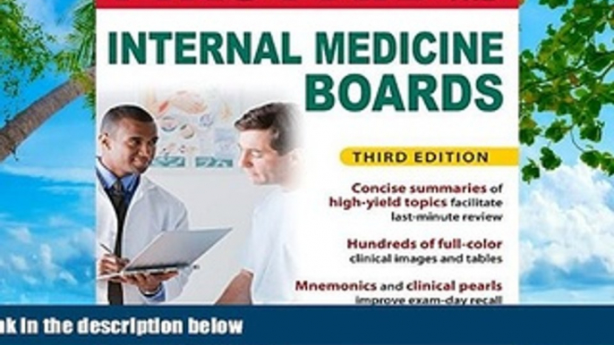 Deals in Books  First Aid for the Internal Medicine Boards, 3rd Edition (First Aid Series)  BOOK