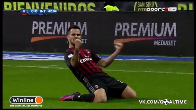 AC Milan 1 - 0 Inter  // Suso Goal  // serie a // 20.11.2016