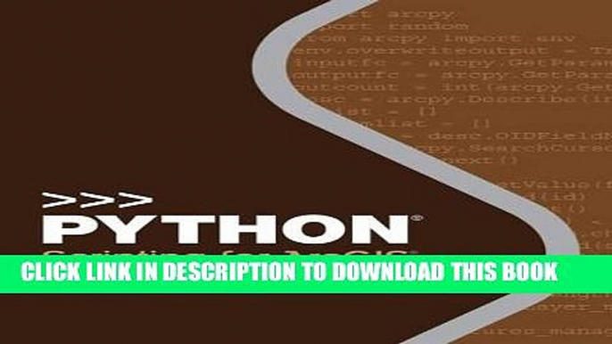 Best Seller Python Scripting for ArcGIS Free Read