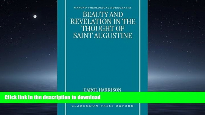 READ  Beauty and Revelation in the Thought of Saint Augustine (Oxford Theology and Religion